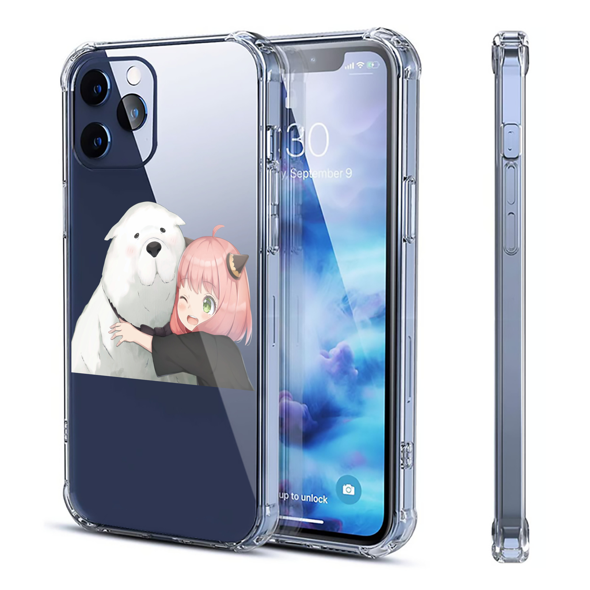 （画像用） SPY×FAMILY间谍家家酒 【iPhone 12シリーズ対応】透明スマホケース（クリアソフトケース）